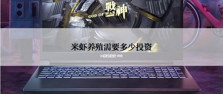 米虾养殖需要多少投资