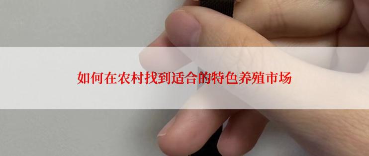 如何在农村找到适合的特色养殖市场