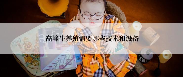  高峰牛养殖需要哪些技术和设备