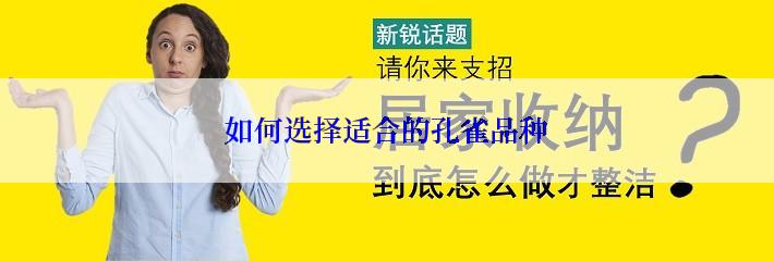 如何选择适合的孔雀品种