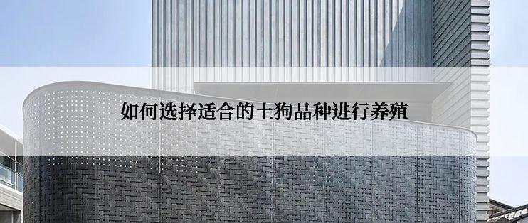 如何选择适合的土狗品种进行养殖