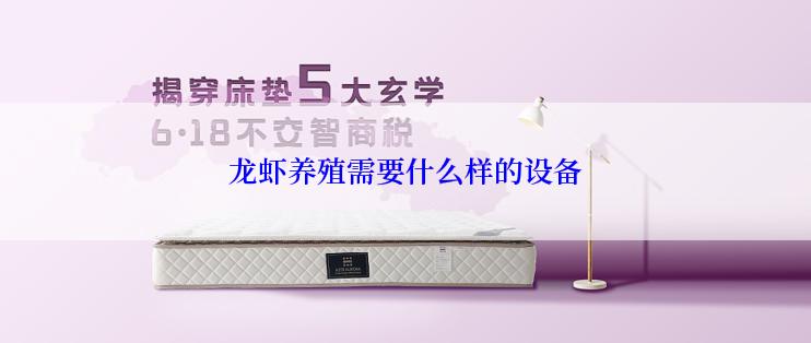 龙虾养殖需要什么样的设备