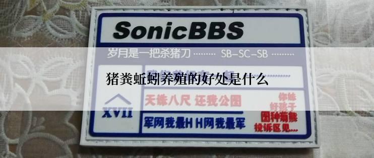 猪粪蚯蚓养殖的好处是什么