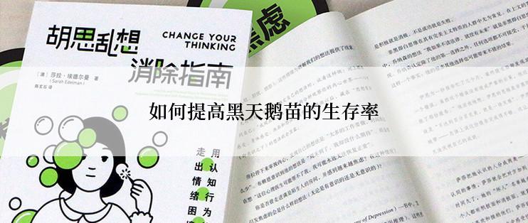 如何提高黑天鹅苗的生存率