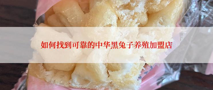 如何找到可靠的中华黑兔子养殖加盟店