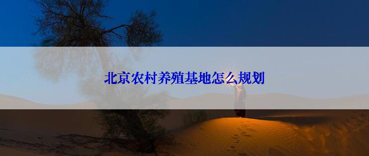 北京农村养殖基地怎么规划