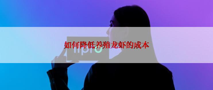 如何降低养殖龙虾的成本