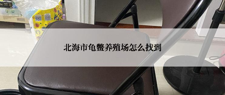 北海市龟鳖养殖场怎么找到