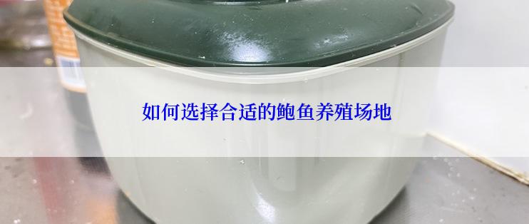  如何选择合适的鲍鱼养殖场地