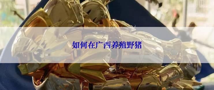 如何在广西养殖野猪