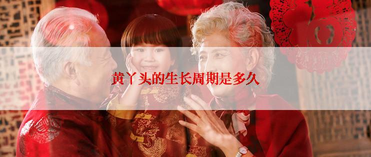 黄丫头的生长周期是多久
