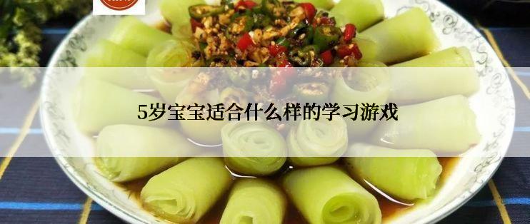  5岁宝宝适合什么样的学习游戏