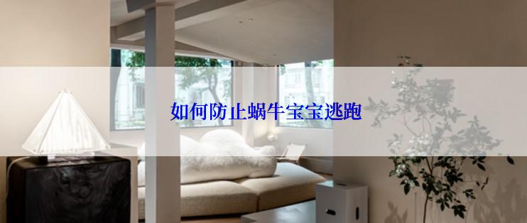  如何防止蜗牛宝宝逃跑