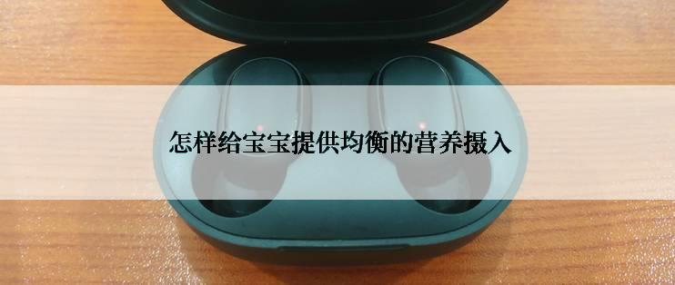  怎样给宝宝提供均衡的营养摄入