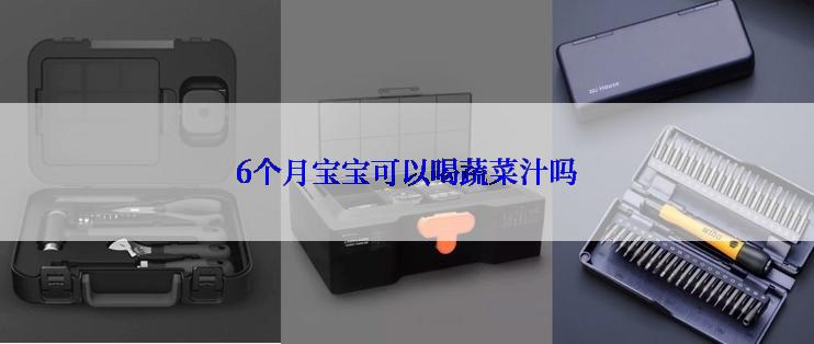 6个月宝宝可以喝蔬菜汁吗