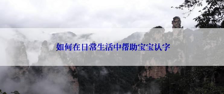  如何在日常生活中帮助宝宝认字