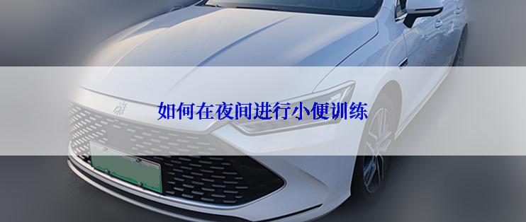如何在夜间进行小便训练
