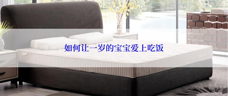 如何让一岁的宝宝爱上吃饭