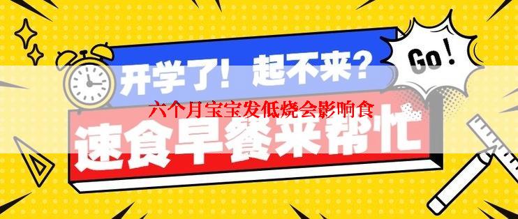 六个月宝宝发低烧会影响食