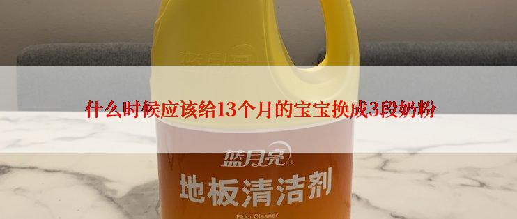  什么时候应该给13个月的宝宝换成3段奶粉