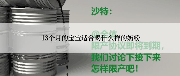  13个月的宝宝适合喝什么样的奶粉