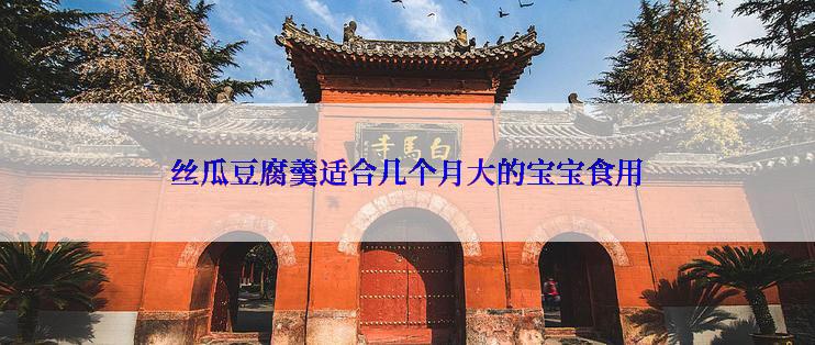 丝瓜豆腐羹适合几个月大的宝宝食用