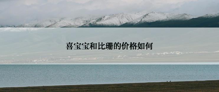 喜宝宝和比珊的价格如何