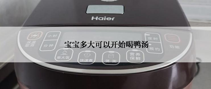  宝宝多大可以开始喝鸭汤