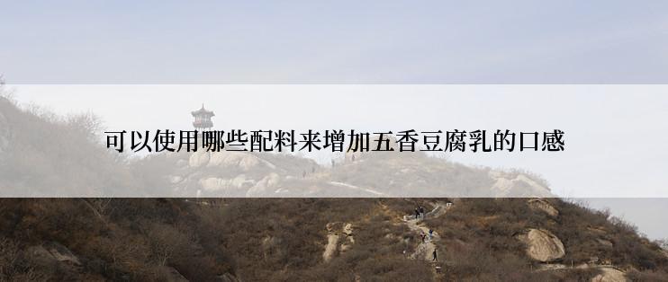 可以使用哪些配料来增加五香豆腐乳的口感