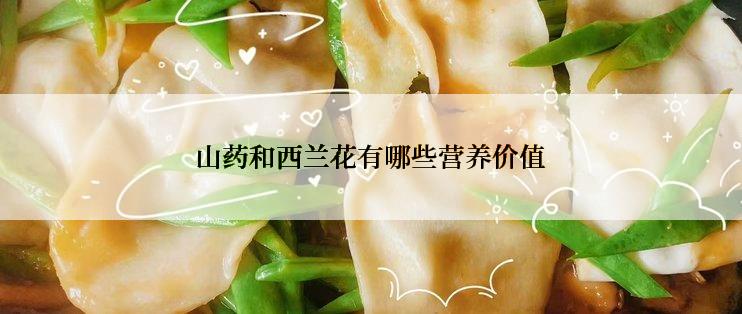 山药和西兰花有哪些营养价值