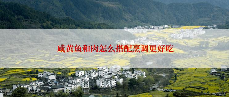  咸黄鱼和肉怎么搭配烹调更好吃
