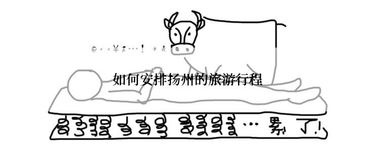 如何安排扬州的旅游行程