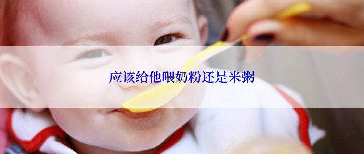 应该给他喂奶粉还是米粥