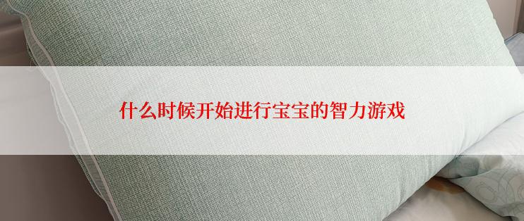 什么时候开始进行宝宝的智力游戏