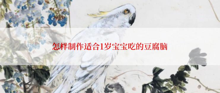 怎样制作适合1岁宝宝吃的豆腐脑