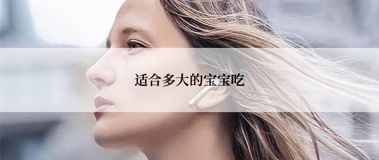 适合多大的宝宝吃