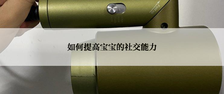 如何提高宝宝的社交能力