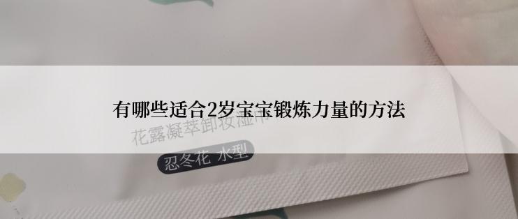 有哪些适合2岁宝宝锻炼力量的方法