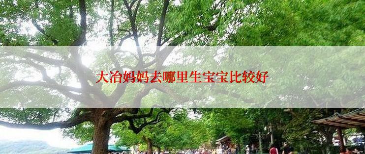 大冶妈妈去哪里生宝宝比较好
