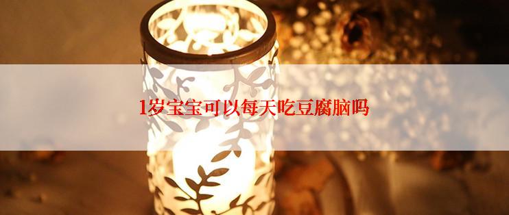 1岁宝宝可以每天吃豆腐脑吗