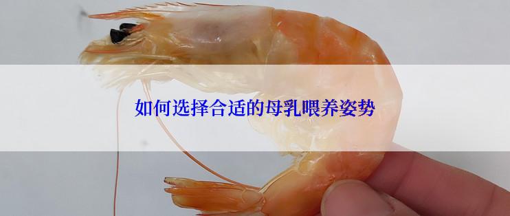 如何选择合适的母乳喂养姿势