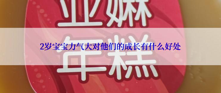 2岁宝宝力气大对他们的成长有什么好处