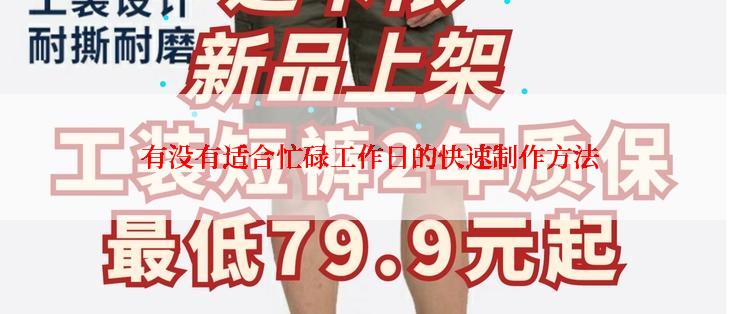 有没有适合忙碌工作日的快速制作方法