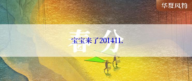  宝宝来了201411.