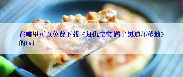 在哪里可以免费下载《复仇宝宝 踹了黑道坏爹地》的txt