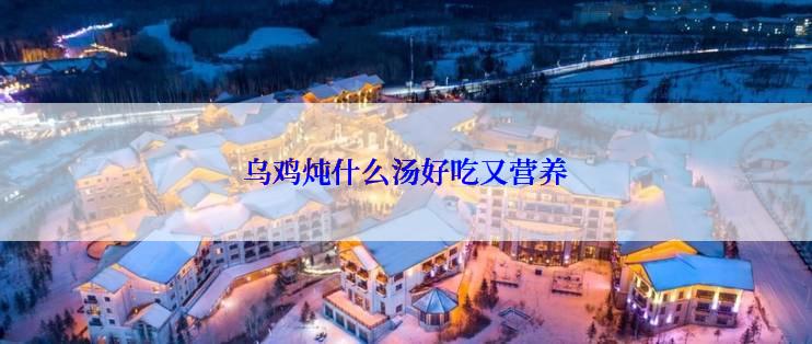 乌鸡炖什么汤好吃又营养