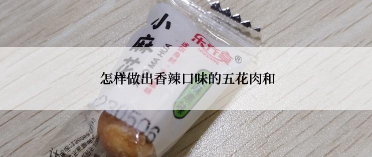  怎样做出香辣口味的五花肉和