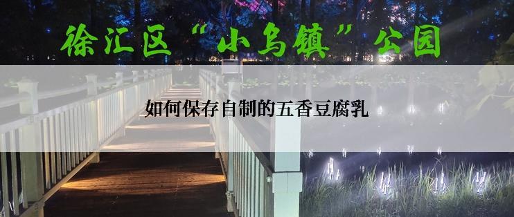 如何保存自制的五香豆腐乳