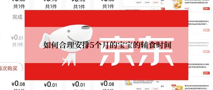 如何合理安排5个月的宝宝的辅食时间