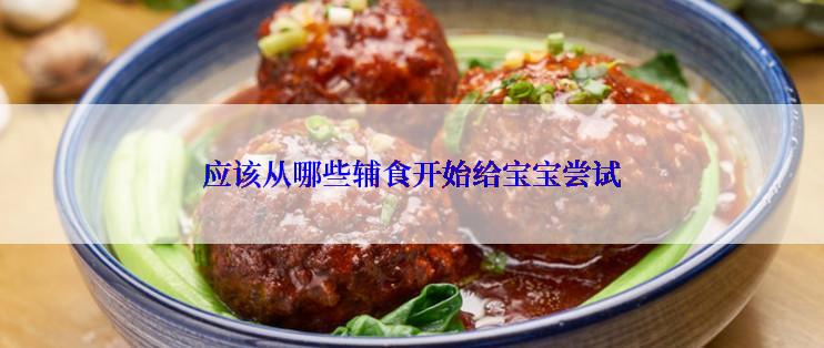 应该从哪些辅食开始给宝宝尝试
